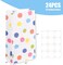 24 Pack Party Favor Bags with Stickers, 4.7" x 3.1" x 8.7" Bulk Goodie Treat Gift Bags for Weddings Baby Showers Birthdays Craft Supplies (Polka Dot)